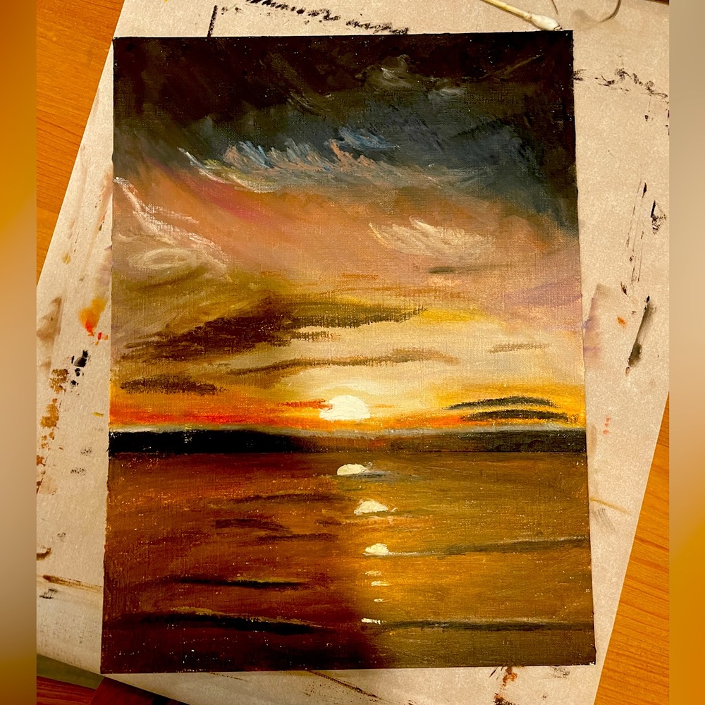 Sunset painting